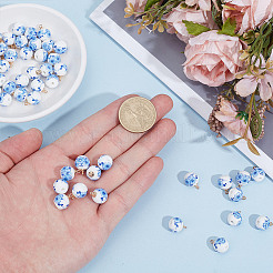 50 шт. фарфоровые подвески ручной работы&nbsp;HJEW-PH02184