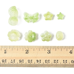 120шт 8 стиля прозрачные стеклянные бусины DGLA-FS0001-17