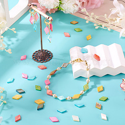 80 шт. 8-х цветные бусины из натуральных пресноводных ракушек&nbsp;SHEL-TA0001-26