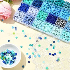 Зимняя тематика своими руками полимерная глина дисковые браслеты с бусинами наборы для изготовления&nbsp;DIY-YW0010-94