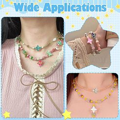 30шт акриловые бусины с УФ-покрытием&nbsp;OACR-YW0004-10