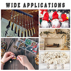 Незавершенные бусы из натурального дерева&nbsp;WOOD-PH0001-09C