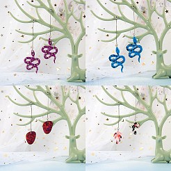 Набор для изготовления сережек в виде змеи и листьев своими руками&nbsp;DIY-SZ0007-59