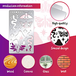 Трафареты для штампов из нержавеющей стали DIY-WH0242-236