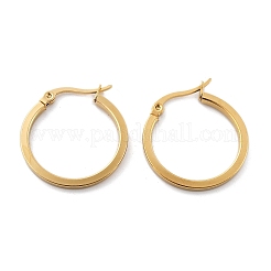 201 серьги-кольца из нержавеющей стали&nbsp;LS-EJEW-P304-14B-G