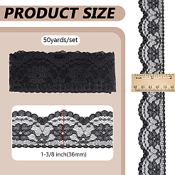 50 ярд полиэстеровых кружевных лент&nbsp;SRIB-PH0001-53B