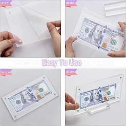 3 комплект прозрачных акриловых рамок для отображения валюты ODIS-CA0001-14