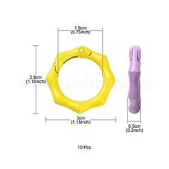 10 шт. окрашенные распылением кольца пружинных ворот из сплава FIND-YW0001-61