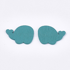 Расписные тополя деревянные кабошоны WOOD-T021-24B