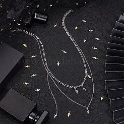 60 шт. 2 цвета 201 подвески из нержавеющей стали&nbsp;STAS-UN0055-75