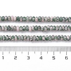 Натуральные зеленые пятна яшмовых нитей G-H292-A18-02