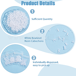 500 шт. бант из смоляных кабошонов&nbsp;MRMJ-HS0001-03B