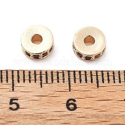 Латунные микро проложить кубического циркония бусы KK-R216-14KCG-01