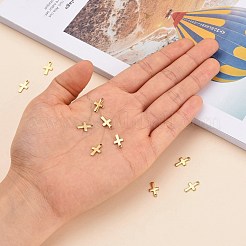 Ионное покрытие(ip) 304 нержавеющая сталь маленькие крестики подвески&nbsp;STAS-E104-34G