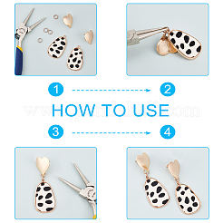 8 шт. подвески из экологически чистой коровьей кожи 4 цветов FIND-BC0002-53