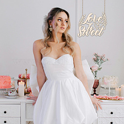 Креативное настенное украшение из натурального дерева WOOD-WH0041-019