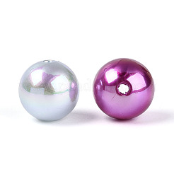 Непрозрачные акриловые бусины с УФ-покрытием&nbsp;PACR-T019-01M