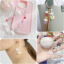 50шт УФ-покрытие прозрачные акриловые бусины&nbsp;OACR-GO0001-07