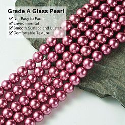 Экологичные стеклянные жемчужные бусины&nbsp;HY-A008-8mm-RB027