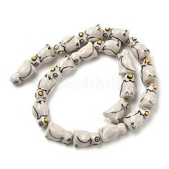 Фарфоровые бусины ручной работы PORC-D025-01