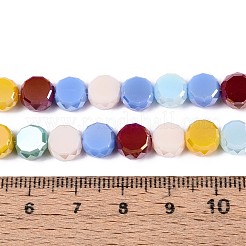 Стеклянные бусины с гальваническим покрытием &nbsp;EGLA-N022-03A-A10