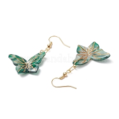 4 пара латунных сережек-подвесок&nbsp;EJEW-JE06348