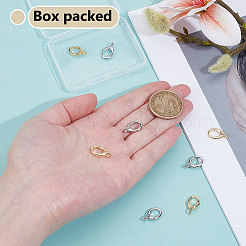 8 шт. 2-х цветные латунные кольца для пружинных затворов KK-BC0015-06