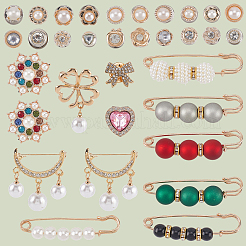 Брошь из сплава с английской булавкой AJEW-SP0002-10