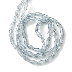 Прозрачные стеклянные бусины гальваническим пряди GLAA-K064-05A-PL03