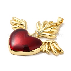 Покрытие стойки латунь микропаве фианиты с подвесками из эпоксидной смолы KK-P241-42G