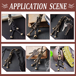 4 шт. латунные бусины для шлема&nbsp;FIND-UN0007-84AS