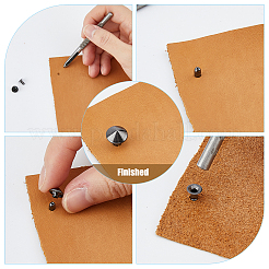 Латунные заклепки для одежды FIND-FH0008-55