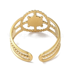 Ионное покрытие (ip) 304 нержавеющая сталь эмаль шлем манжета перстни RJEW-L107-057G-02