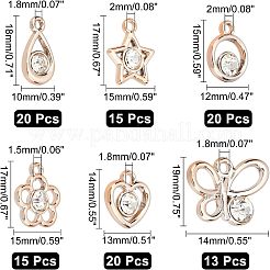 103 шт. 6 стильных подвески из АБС-пластика с УФ-покрытием KY-CA0001-21