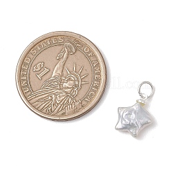 Подвески в виде звезд из натурального барочного жемчуга кеши с заостренными ядрами&nbsp;PALLOY-JF05004