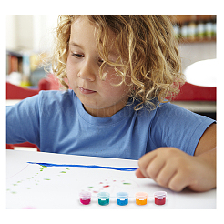 Пластиковые краски горшки полоски DIY-PH0027-10