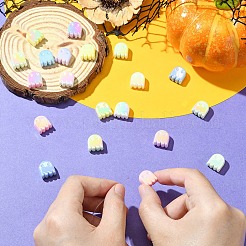 20шт акриловые бусины с УФ-покрытием&nbsp;OACR-YW0005-01