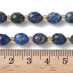 Окрашенные природные лазурит бисер пряди G-F809-A35-01