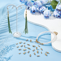 60шт 3 стильный латунный конец шнура FIND-PH0006-14