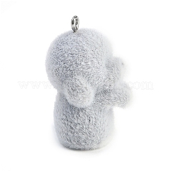 Подвески из флокированной смолы с животной тематикой RESI-M051-01F