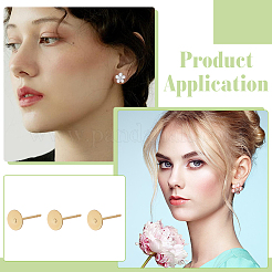 200 шт. Компоненты для сережек из нержавеющей стали 304&nbsp;STAS-ME0001-47