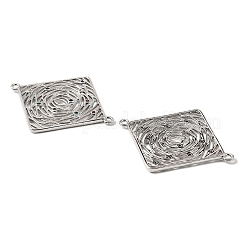 Латунные микро-паве цветные кубические цирконии полые соединительные подвески&nbsp;KK-K351-58A-P