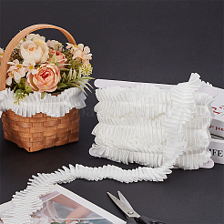 8 ярд полиэстеровой волнистой плиссированной кружевной ленты OCOR-FG0002-88B