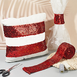 Пластиковые эластичные бусины-пайетки в 8 ряд. OCOR-WH0088-09