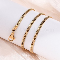 Ожерелья из двух цепочек из нержавеющей стали 304 толщиной 2.5 мм NJEW-Q013-05G