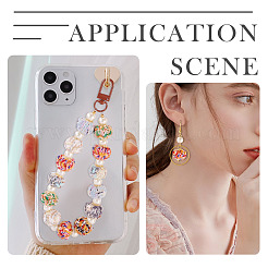 100 шт. винтажные бусины из ткани с прямым отверстием FIND-TA0006-79