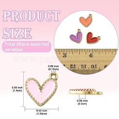 Подвески из эмали из сплава 50 шт.&nbsp;ENAM-YW0006-37