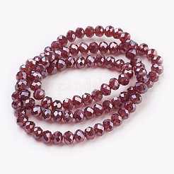 Стеклянные бусины с гальваническим покрытием &nbsp;LS-GLAA-K027-PL-A03