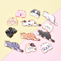 12шт 12 стиля подвески из сплава с эмалью&nbsp;ENAM-YW0004-70