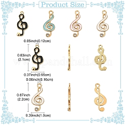 60шт 4 цвета сплава эмалевые подвески&nbsp;ENAM-YW0005-58